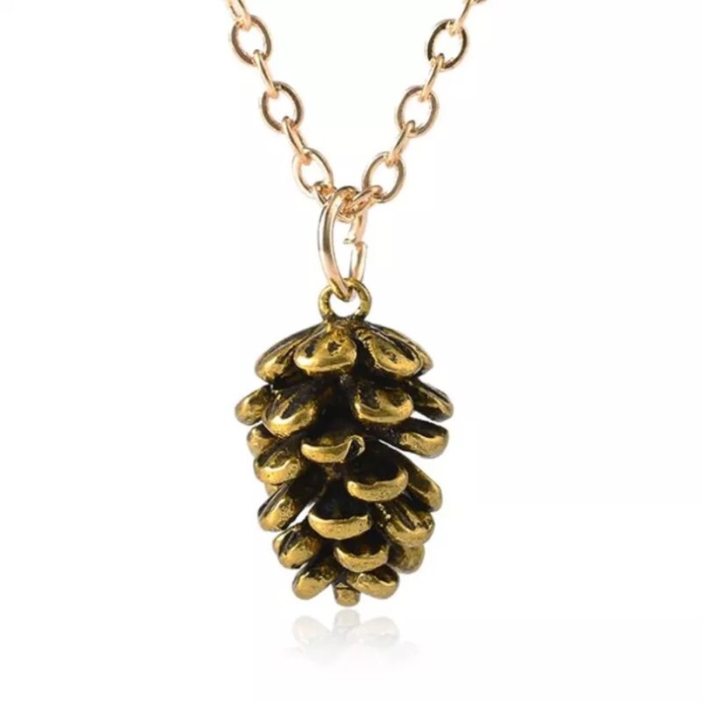 Cute Pinecone Necklace Jewelry